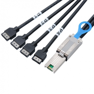 Mini SAS 4x to SATA 4 Cable